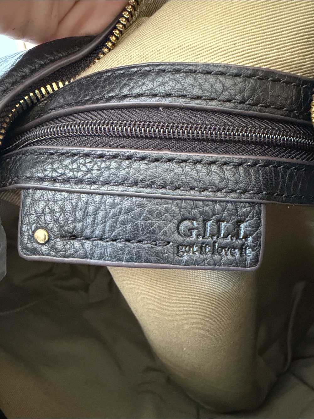 G.I.L.I. Black Leather Fringe Hobo Crossbody Bag | NWOT - Picture 11 of 16